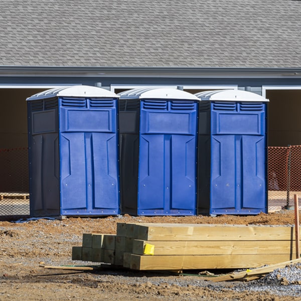 what is the expected delivery and pickup timeframe for the portable toilets in Lincoln